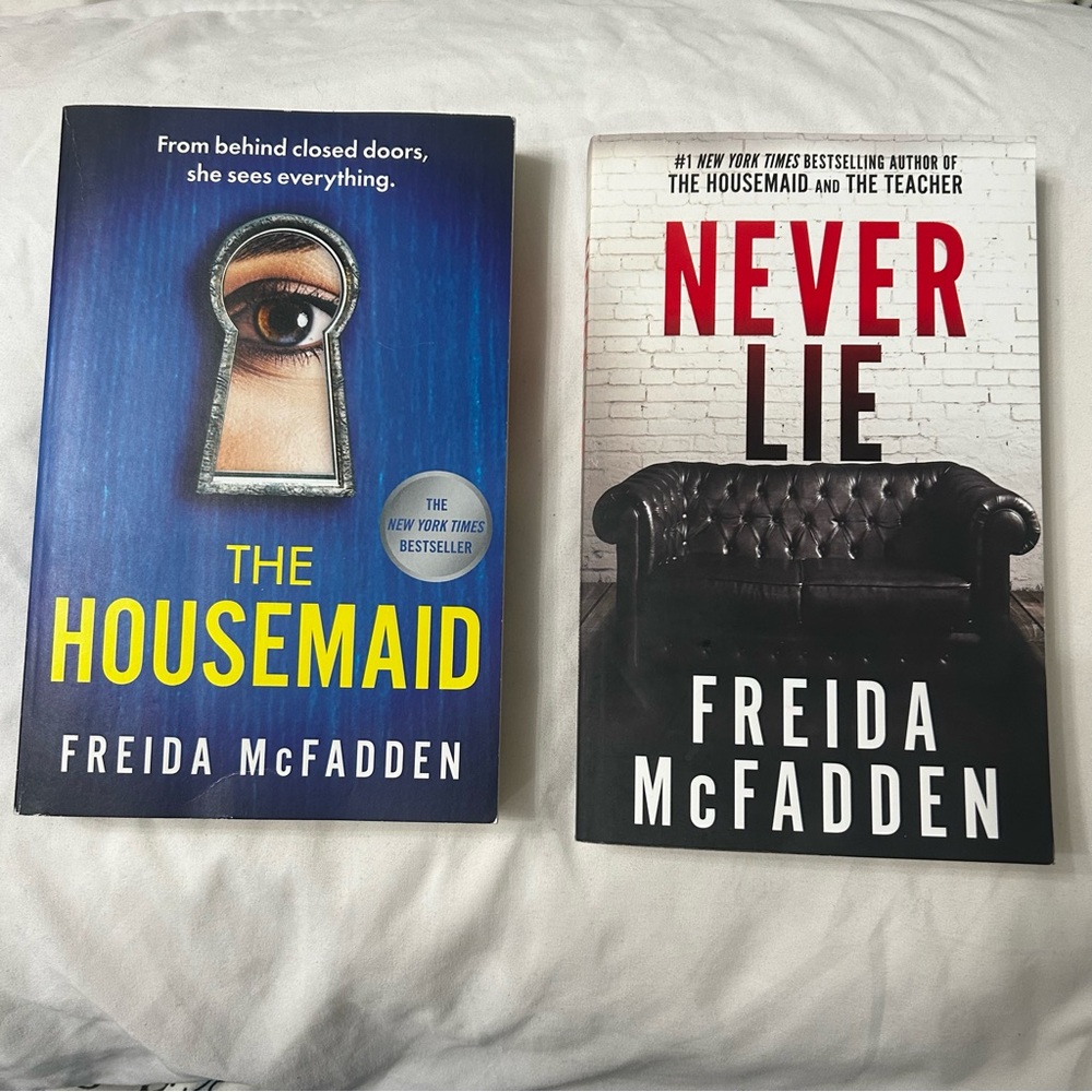 Book Set Freida McFadden - The Housemaid & Never Lie